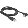 Zestaw 2 kabli USB 2.0 Typ-A męski - USB 2.0 Typ-B męski kątowy 1 m czarny (PegasusAstro, SKU: USB2B-1M) Zestaw 2 kabli USB 2.0 Typ-A męski - USB 2.0 Typ-B męski kątowy 1 m czarny (PegasusAstro, SKU: USB2B-1M)