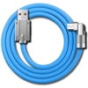 Kabel 120W 6A z obrotowym z��czem 180� USB A do Typ-C (niebieski) 0,5 m (PegasusAstro, SKU: USB3C-ROTFLEX-05BL)